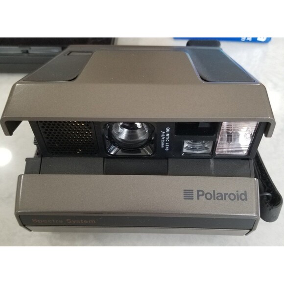 Polaroid Spectra system instant camera with 2 film packs sealed vintage camera